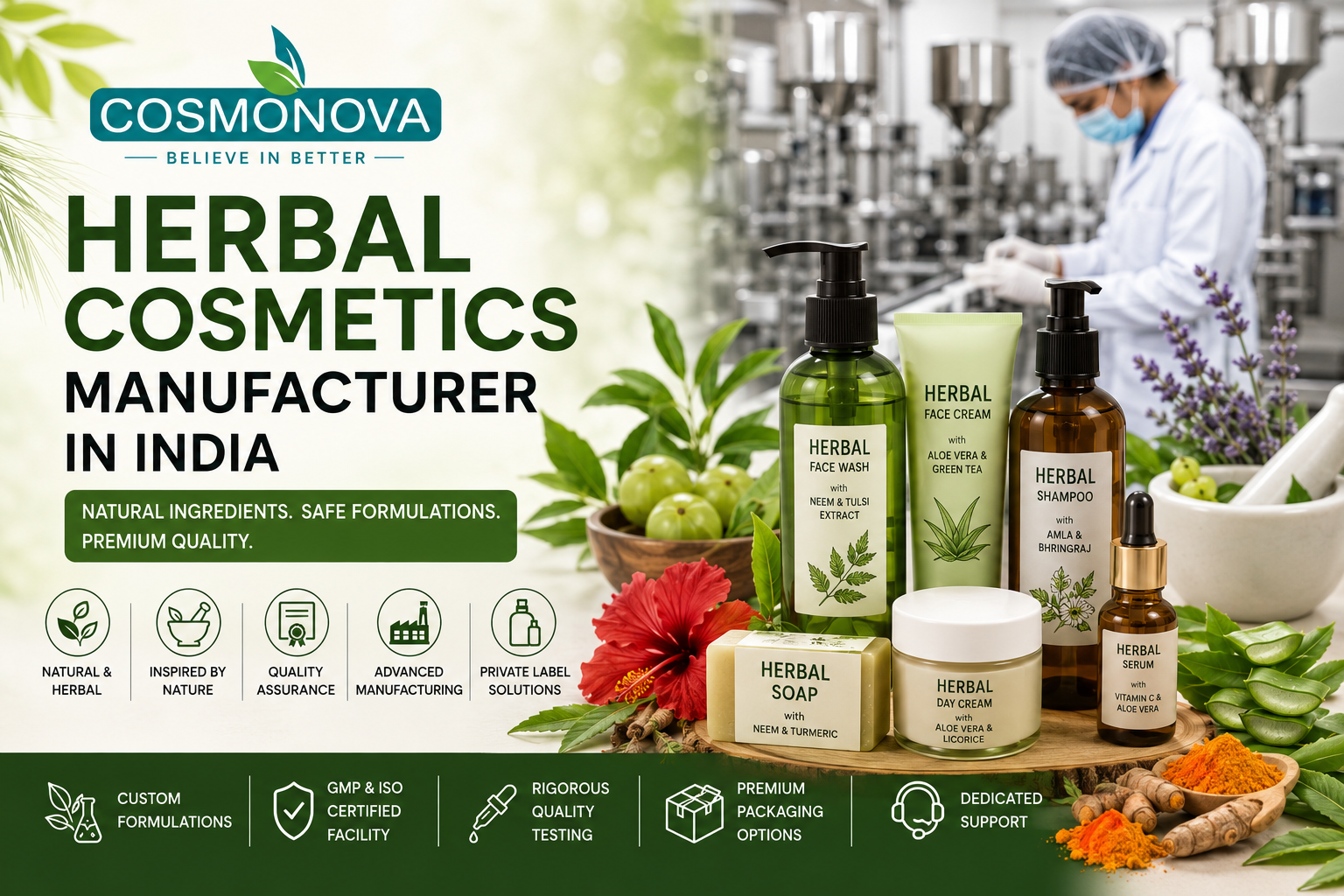 herbal cosmetics manufacturers in india
