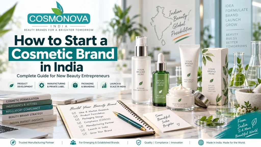 how to start a cosmetic brand in india