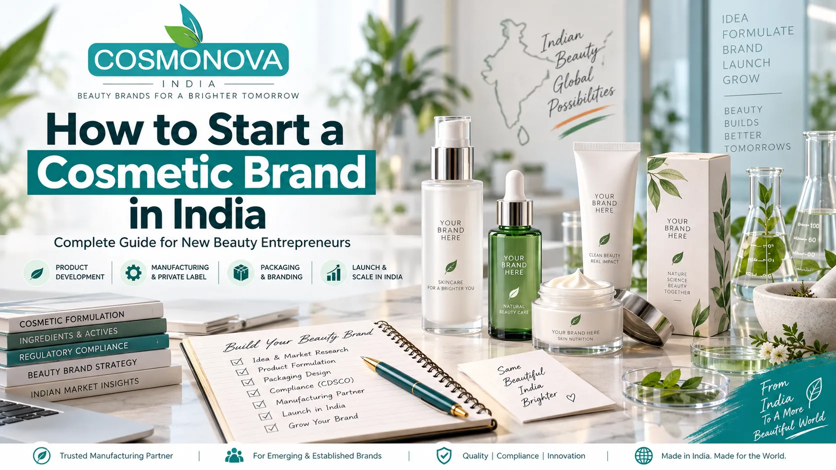 how to start a cosmetic brand in india